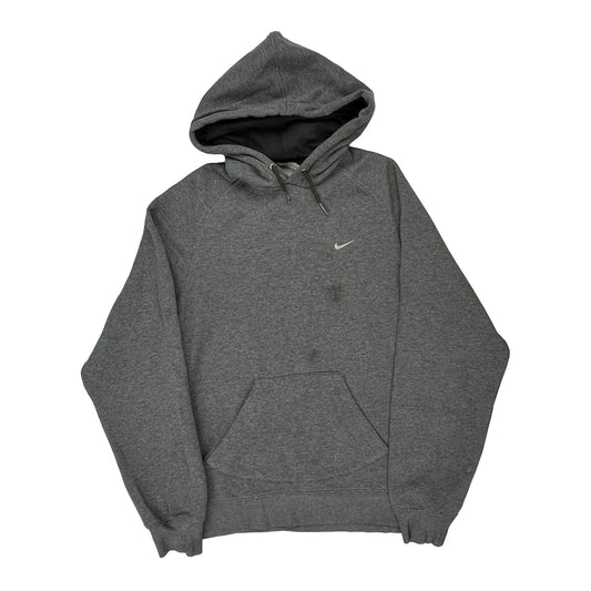 Nike Hoodie - Medium Grey Cotton Blend