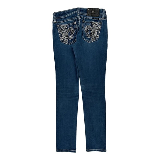 Miss Me Skinny Jeans - 29W UK 8 Blue Cotton Blend