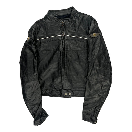 Harley Davidson Leather Jacket - XL Black Leather