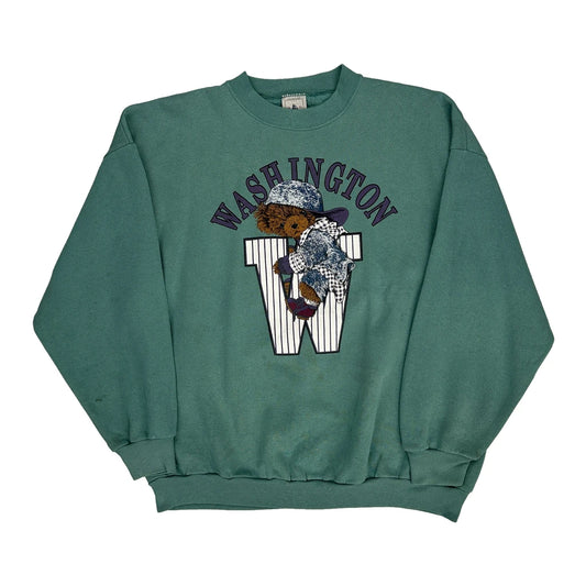 Made In USA Washington Ross Graphic Sweatshirt - XL Green Cotton