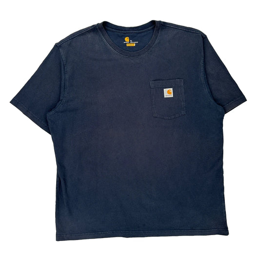 Carhartt T-Shirt - XL Navy Cotton