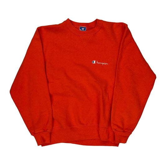 Champion Sweatshirt - Large Red Cotton