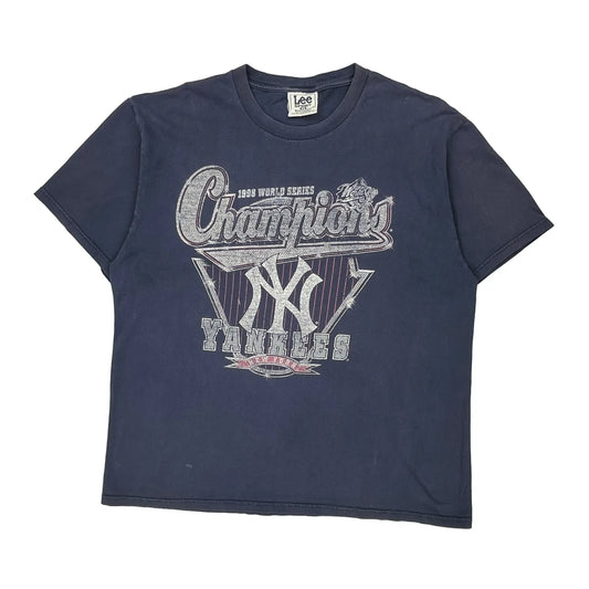 New York Yankees Lee Sport Mlb T-Shirt - XL Navy Cotton