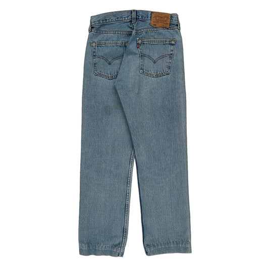 501 Levis Jeans - 27W UK 8 Light Wash Cotton