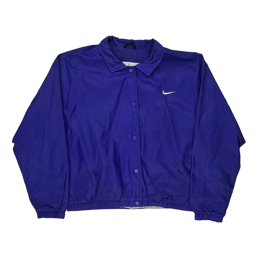 Nike Windbreaker - Large Blue Polyester