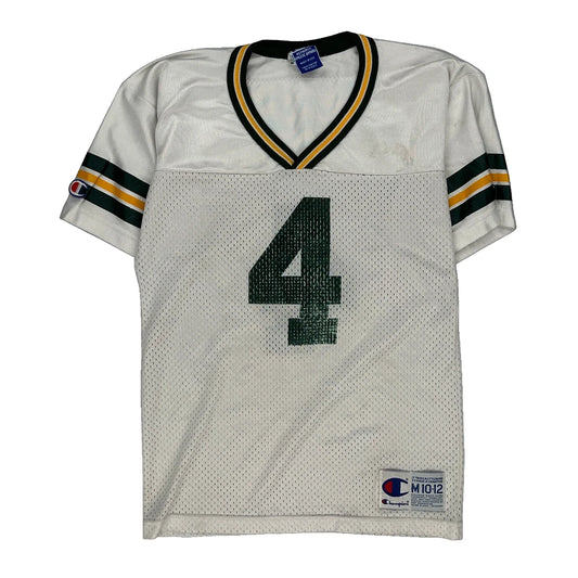 Made In USA Age 11-12 Green Bay Packers Champion Nfl Jersey - Medium White Polyester