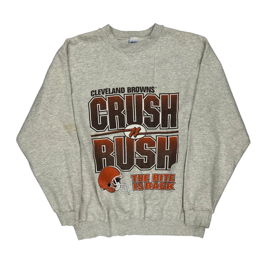 Cleveland Browns Salem Nfl Sweatshirt - Large Grey Cotton Blend