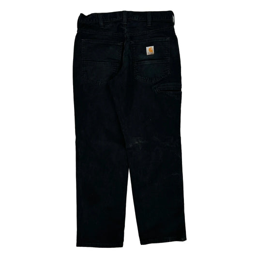 Carhartt Carpenter Trousers - 34W 29L Black Cotton