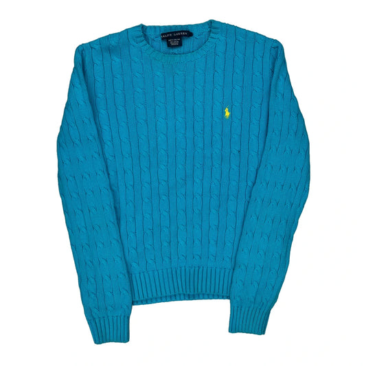 Ralph Lauren Jumper - Small Blue Cotton
