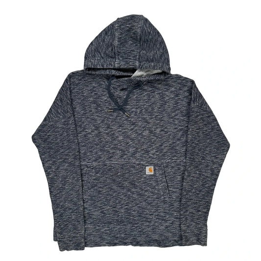 Carhartt Hoodie - Small Blue Cotton Blend