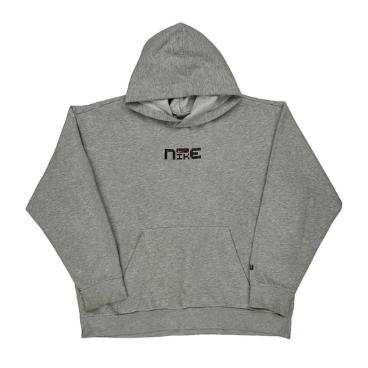 Nike Hoodie - Medium Grey Cotton Blend