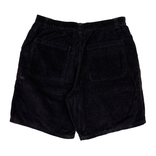 Cord Op Sport Shorts - 32W 8L Black Cotton