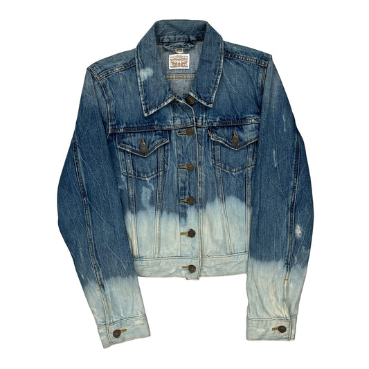 Levis Cartoon Denim Jacket - Large Blue Cotton