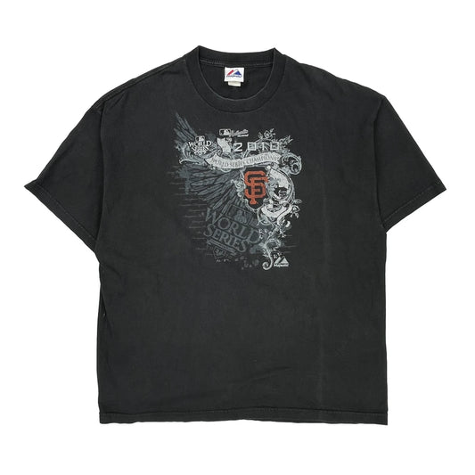 San Francisco Giants Majestic Nba T-Shirt - XL Black Cotton