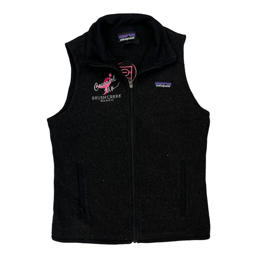Brush Creek Ranch Patagonia Fleece Gilet - XS Black Polyester