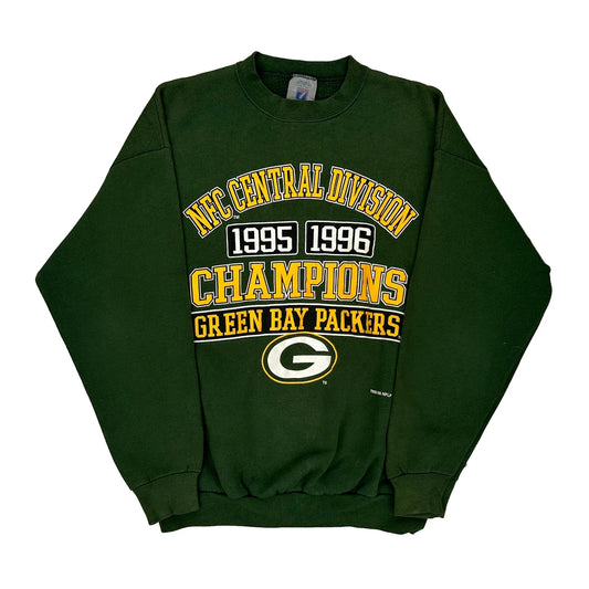 Made In Usa Green Bay Packers Logo 7 Nfl Sweatshirt - Large Green Cotton Blend