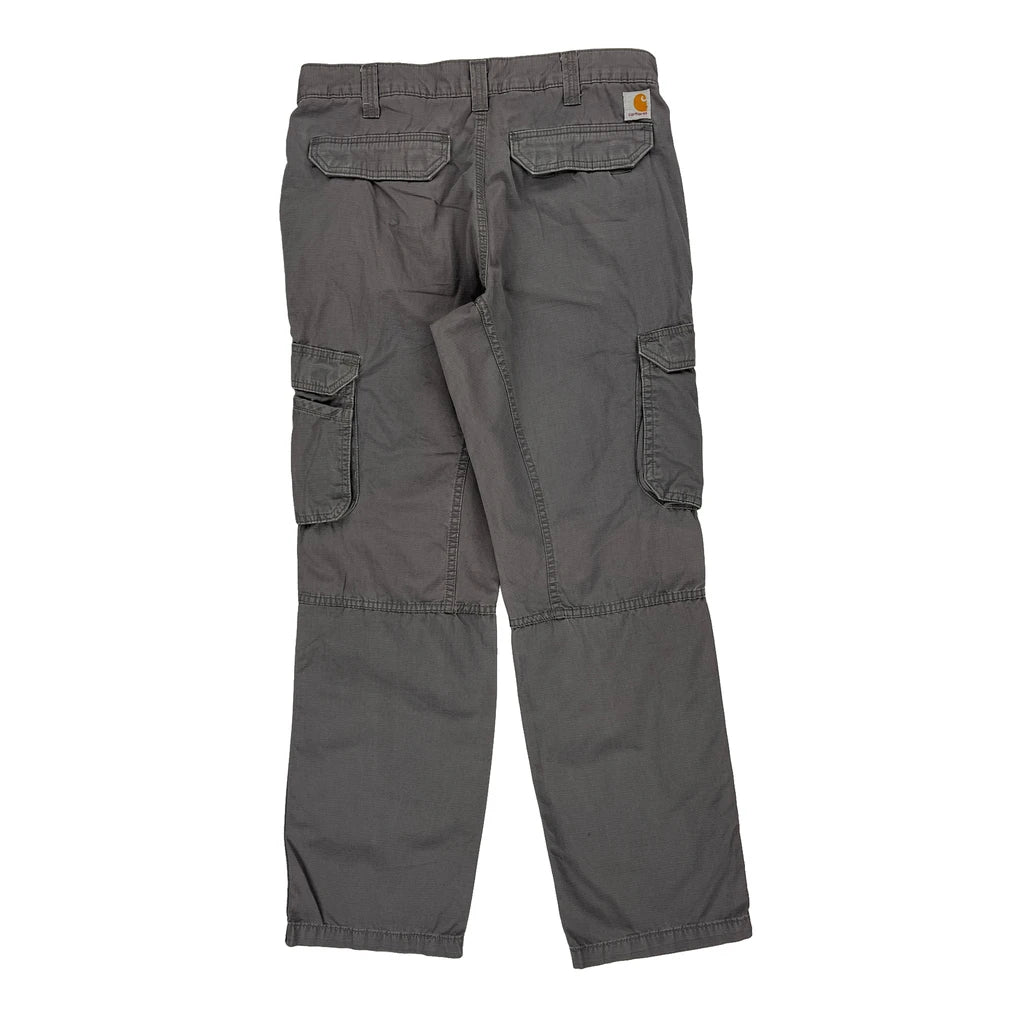 90s Carhartt Light Brown Workwear Cargo Trousers 35W 43L