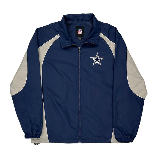Dallas Cowboys Nfl Jacket - Large Blue Nylon