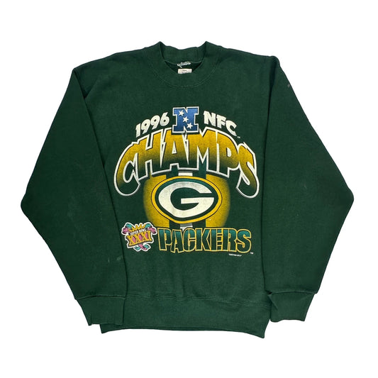 Green Bay Packers Nfl Sweatshirt - Large Green Cotton