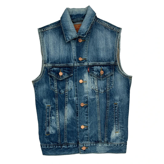 Levis Denim Gilet - XS Blue Denim