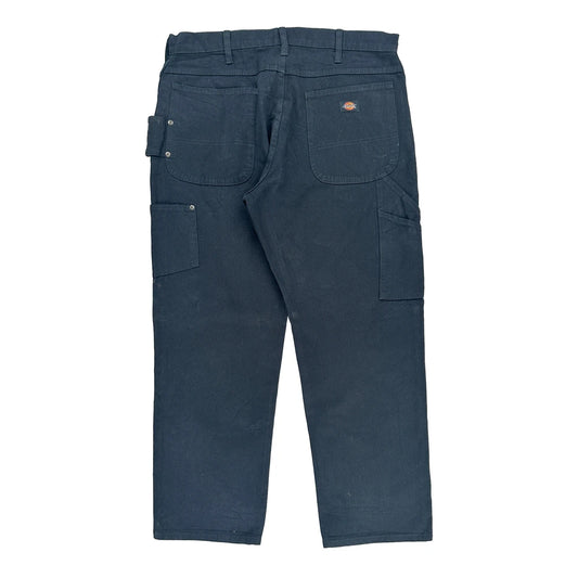 Dickies Carpenter Trousers - 36W 30L Blue Cotton