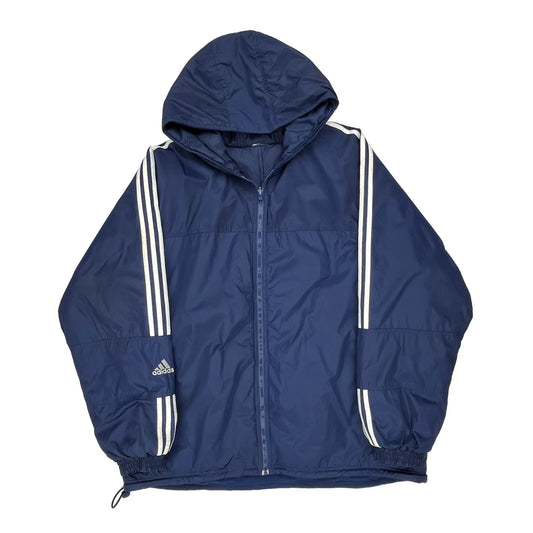 Adidas Windbreaker - 3XL Blue Polyester