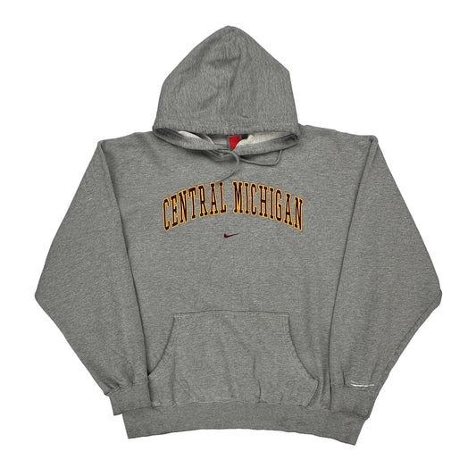 Nike College Hoodie - 2XL Grey Cotton