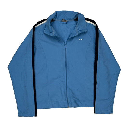 Nike Track Jacket - Medium Blue Polyester