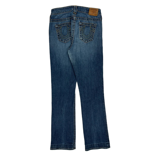 Made In USa True Religion Boot Cut Jeans - 29W UK 10 Blue Cotton