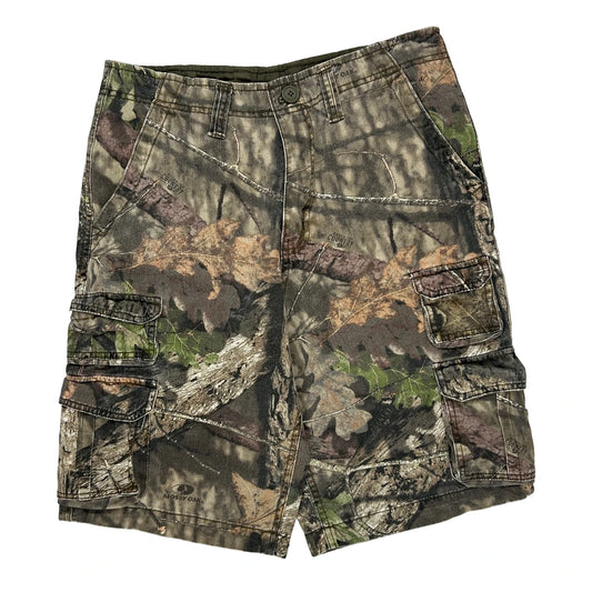 Faded Glory Camo Cargo Shorts - 32W 11L Camo Cotton