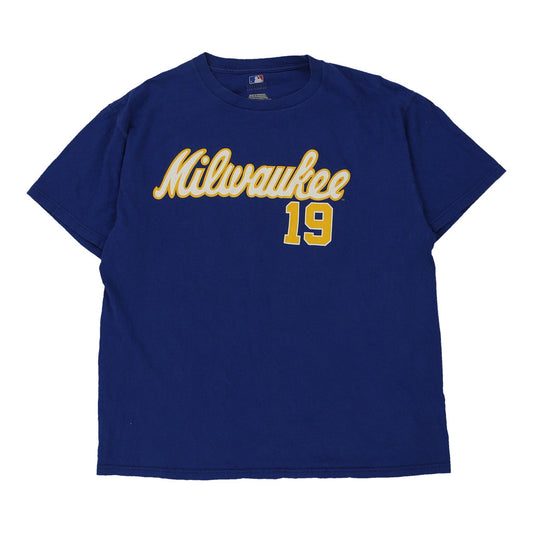 Vintage blue Milwaukee Brewers Mlb T-Shirt - mens large