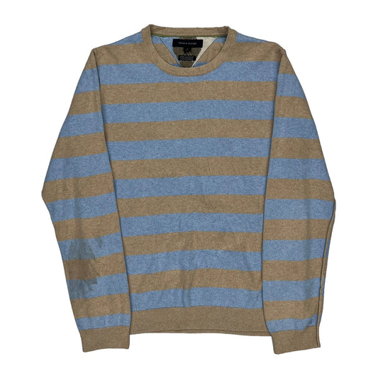 Tommy Hilfiger Striped Jumper - Medium Beige Cashmere