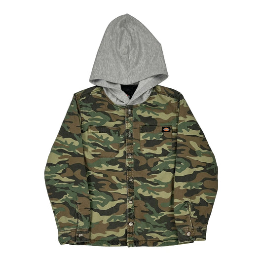 Age 10-12 Dickies Jacket - Medium Camo Cotton Blend