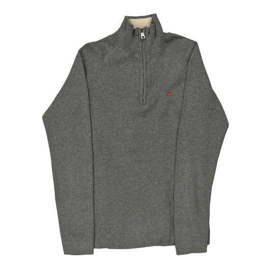 Polo By Ralph Lauren 1/4 Zip - Medium Grey Cotton