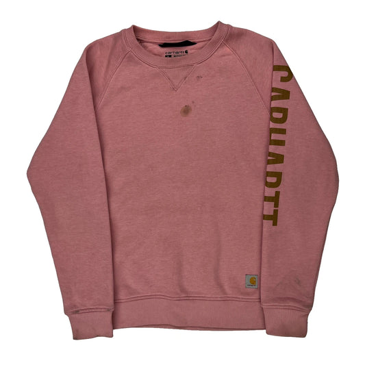 Carhartt Sweatshirt - Small Pink Cotton