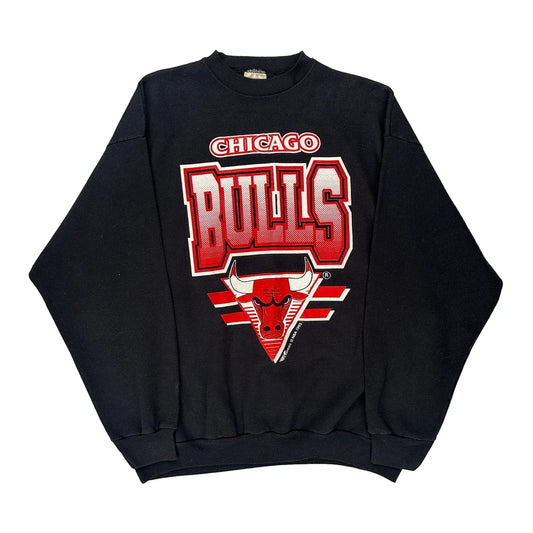 Made In USa Chicago Bulls Ravens Nba Sweatshirt - XL Black Cotton Blend
