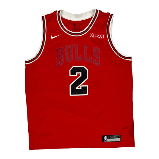 Age 14-16 Chicago Bulls Nike Nba Jersey - XL Red Polyester