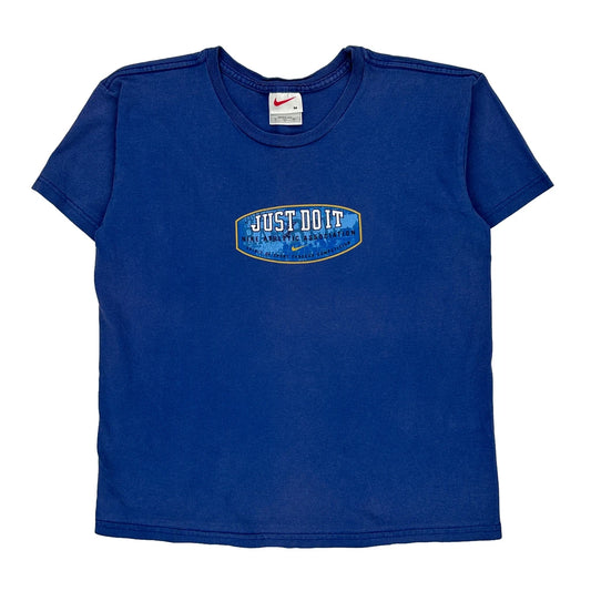 Made In USA Nike T-Shirt - Medium Blue Cotton