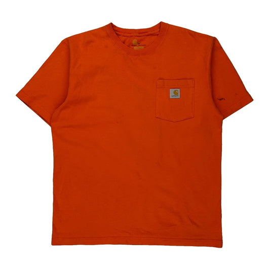 Carhartt T-Shirt - Medium Orange Cotton