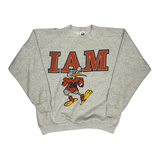 Miami Tnt College Sweatshirt - 2XL Grey Cotton