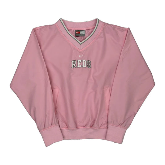Cincinnati Reds Nike Mlb Windbreaker - Small Pink Polyester