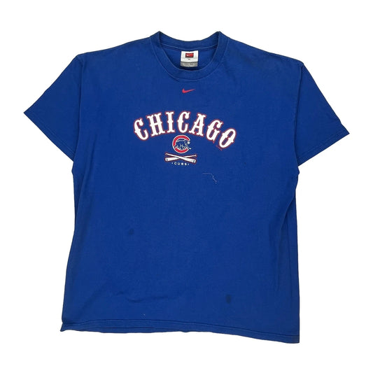 Chicago Cubs Nike Mlb T-Shirt - XL Blue Cotton
