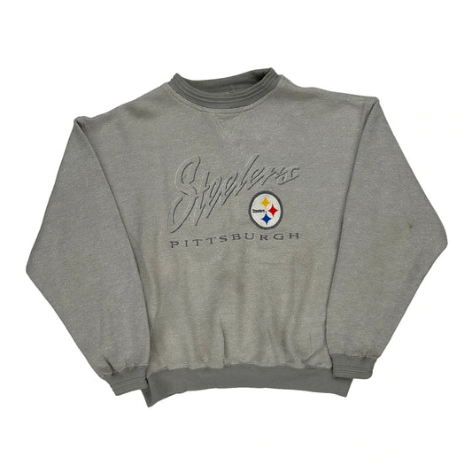 Pittsburgh Steelers Lee Sport Nfl Sweatshirt - Medium Grey Polyester Blend