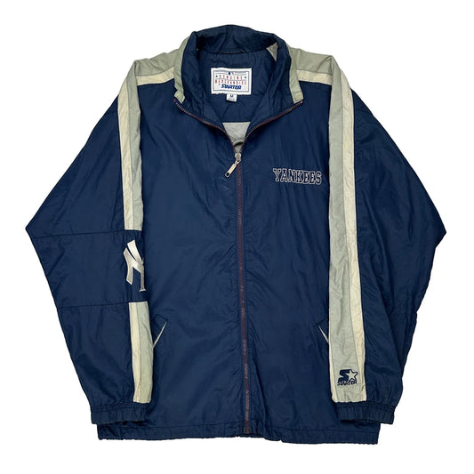 New York Yankees Starter Mlb Jacket - Medium Navy Nylon