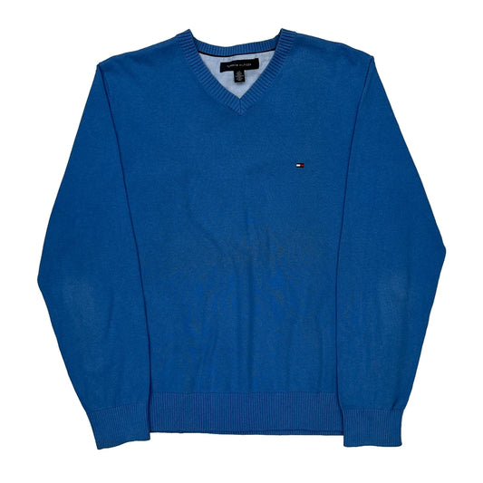 Tommy Hilfiger Jumper - Large Blue Cotton