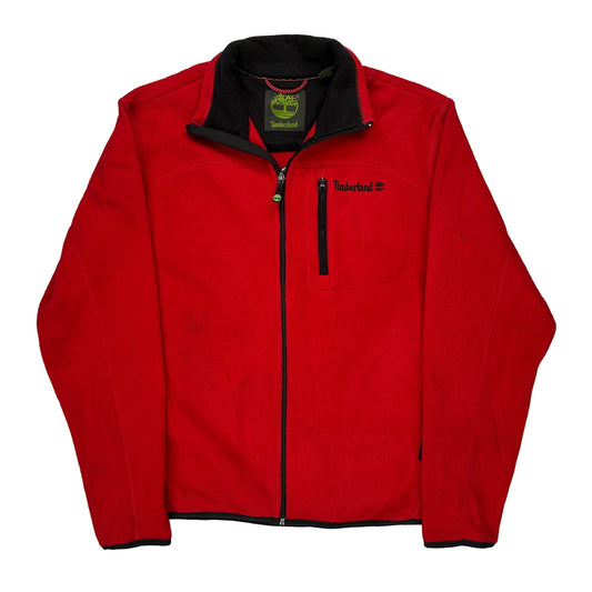 Timberland Fleece Jacket - Medium Red Polyester