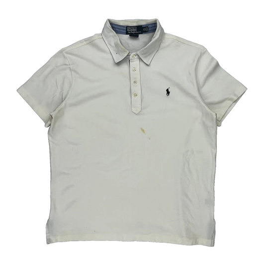 Polo By Ralph Lauren Polo Shirt - XL White Cotton