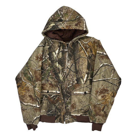 Junior Fit Russel Outdoors Camo Jacket - XL Camo Cotton Blend