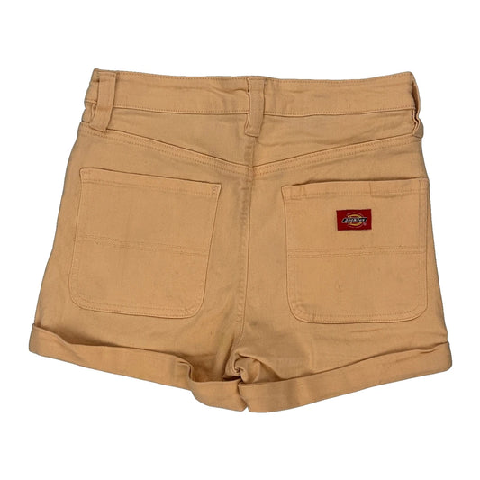 Dickies Denim Shorts - 28W UK 8 Beige Cotton