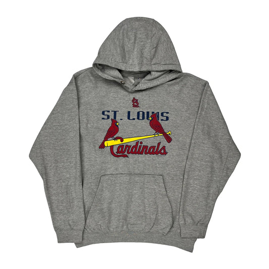 St. Louis Cardinals Mlb Mlb Hoodie - 2XL Grey Cotton Blend